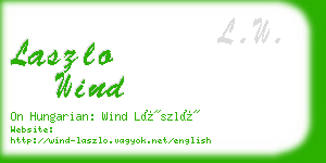 laszlo wind business card